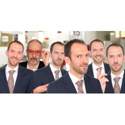 Photomontage de groupe reconstitué